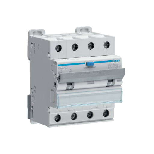 RCBO 4P 6kA C-25A 30mA A Class ADM475C Hager