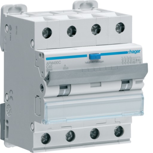 RCBO 4P 6kA C-40A 300mA A Class AFM490C Hager