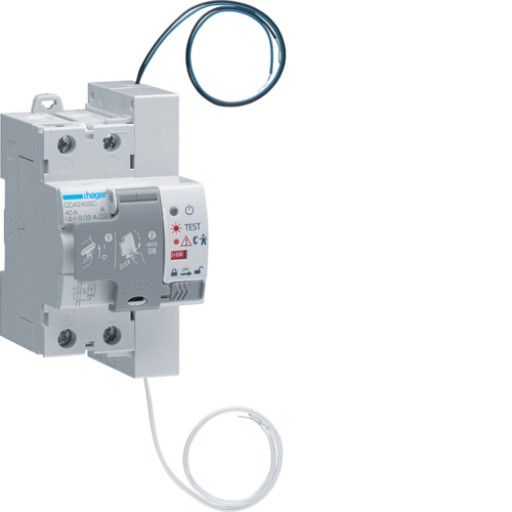 Hager CDA240SC FI-Schutzschalter 2-polig 6kA 40A 30mA Typ A 