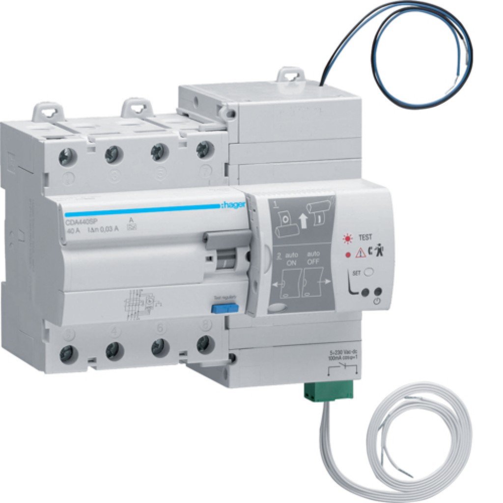 Hager CDA440SP FI-Schutzschalter 4-polig 6kA 40A 30mA Typ A