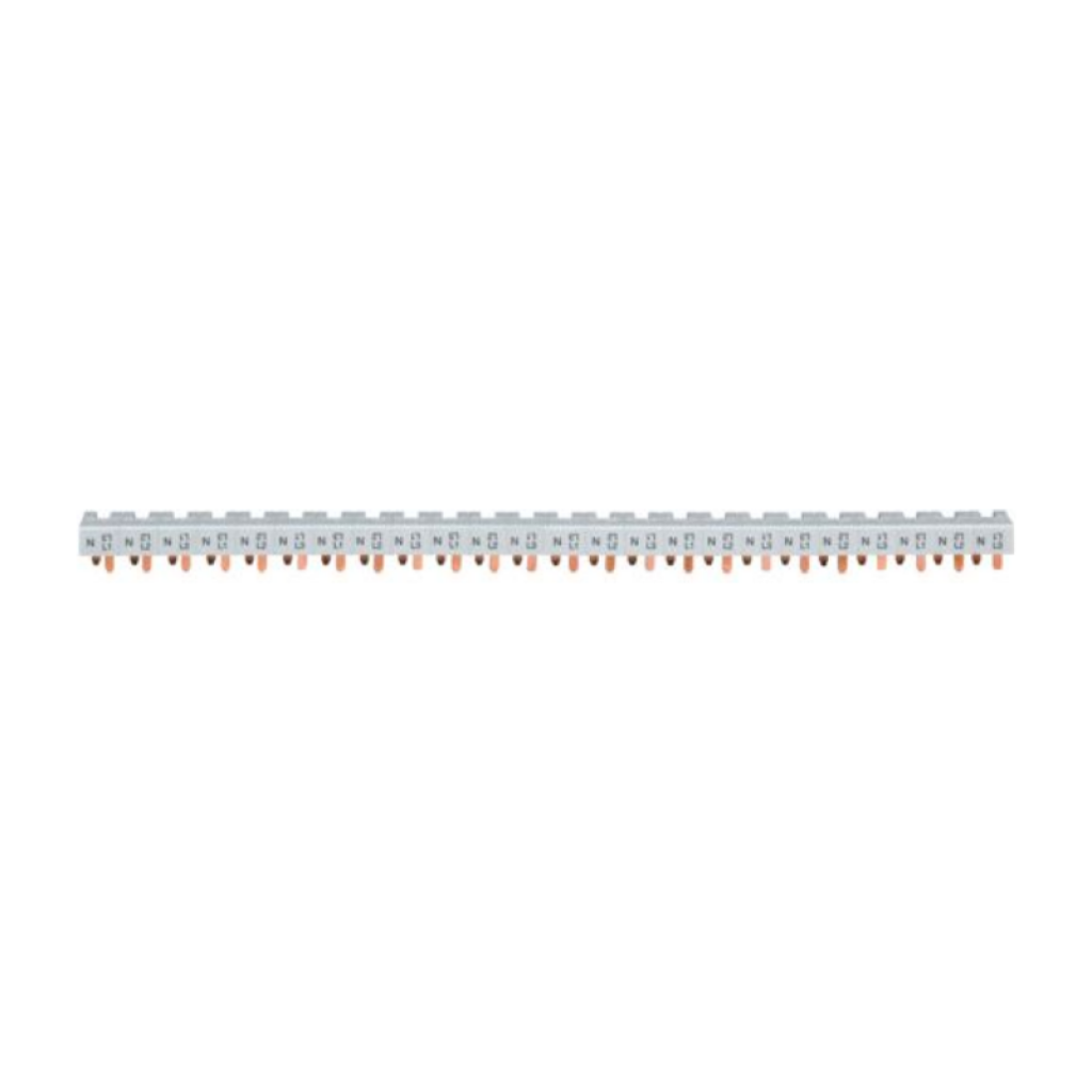 Busbar 4P 63A 10mm² pin connection KBN663C 13M for 1P+N MCB Hager