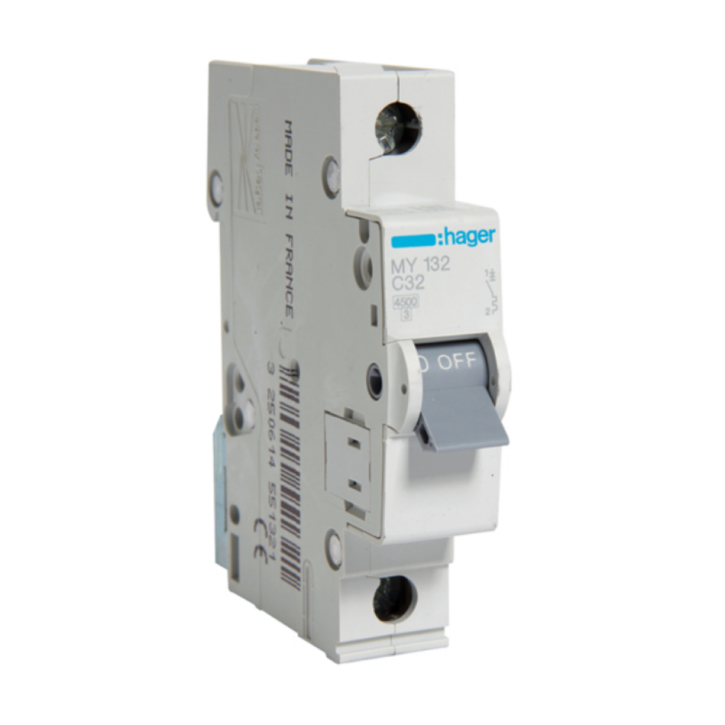 Hager MY132 LS-Schalter 1 polig 4.5kA C-32A 1M