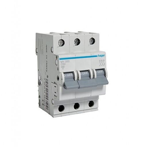 MCB 3P 4.5kA C-40A 3M MY340 Hager