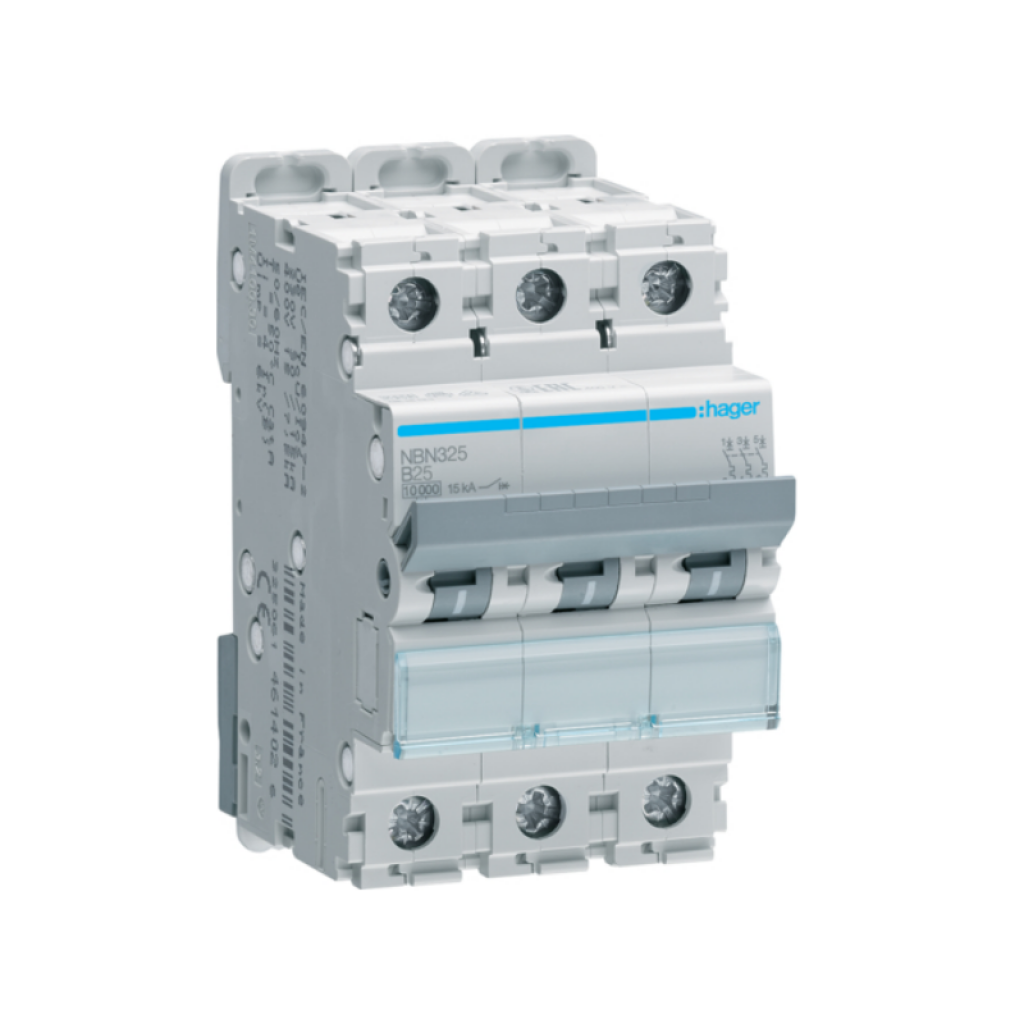 Hager NBN325 LS-Schalter 3 polig 10kA B-25A 3M