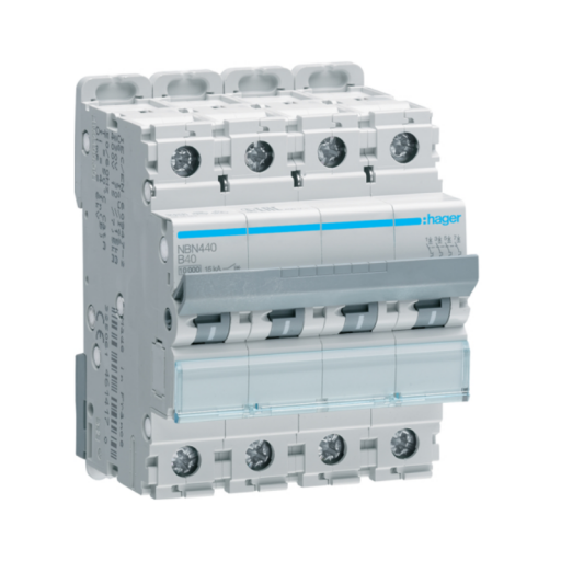 Hager NBN440 LS-Schalter 4 polig 10kA B-40A 4M 