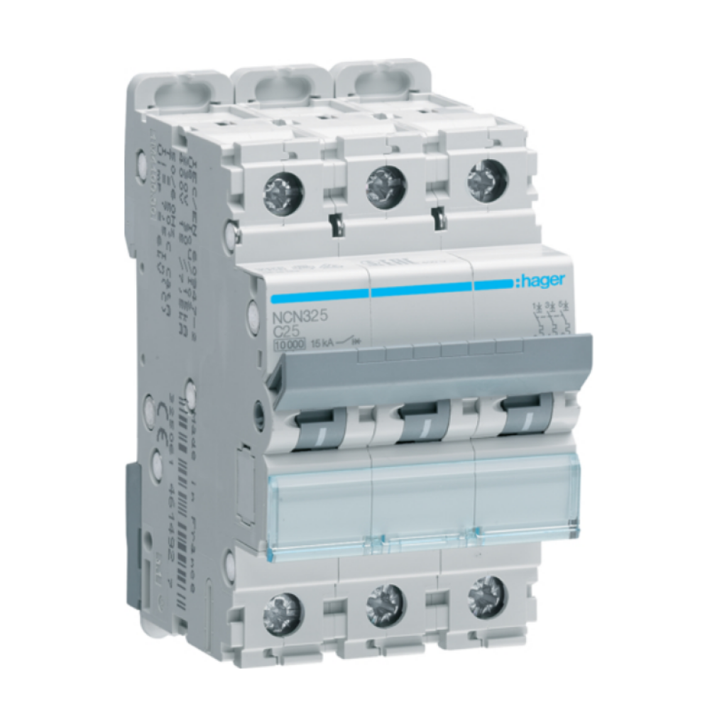 Hager NCN325 LS-Schalter 3 polig 10kA C-25A 3M 