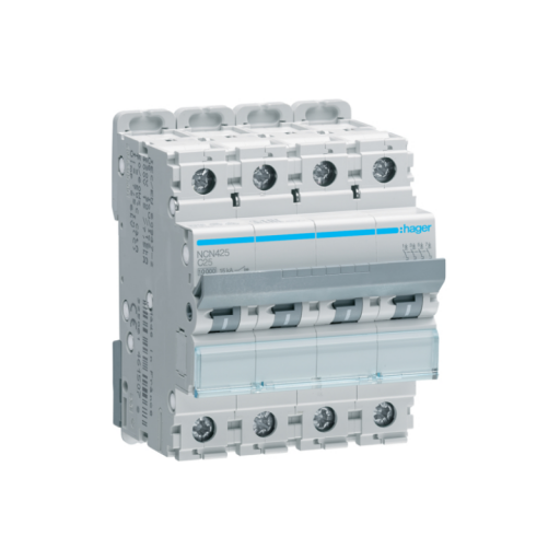 Hager NCN425 LS-Schalter 4 polig 10kA C-25A 4M 