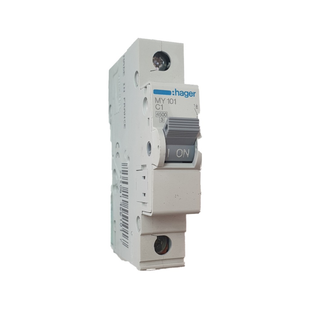 Hager MY101 LS-Schalter 1 polig 4.5kA C-1A 1M