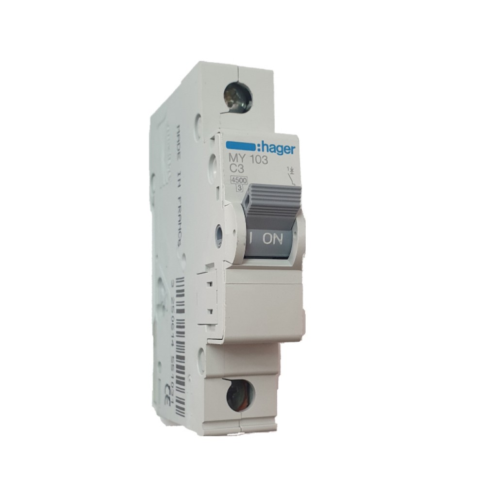 Hager MY103 LS-Schalter 1 polig 4.5kA C-3A 1M