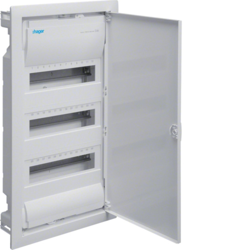Flush mounted enclosure 3x12MOD VU36NE Hager