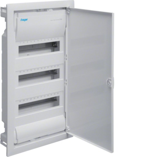 Flush mounted enclosure 3x12MOD VU36NE Hager