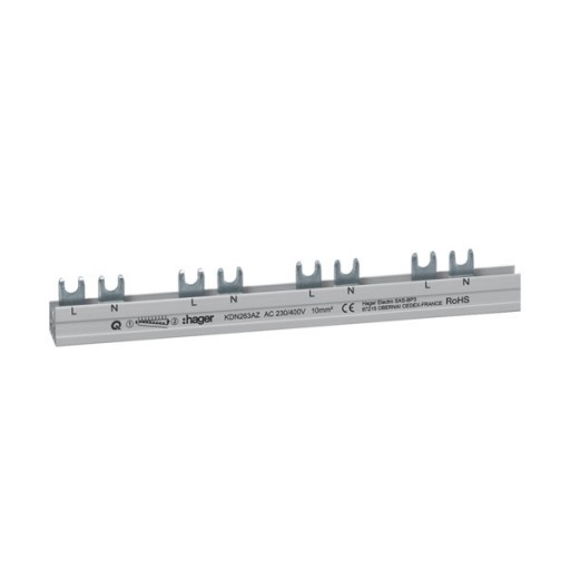 12mod Busbar2P with 1mod space (LN-space-LN-space-LN-space ) KDN263AZ Hager