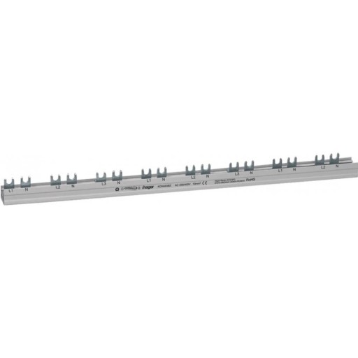 24mod Busbar3P+N with 1mod space (L1N+L2N+L3N+1modspace) KDN463BZ Hager