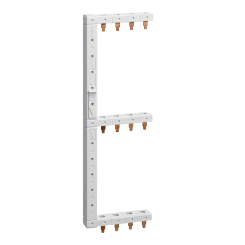 Hager KCF668L Phasenschiene 4-polig, 3-reihig 271mm, links, vertikal KCF668L