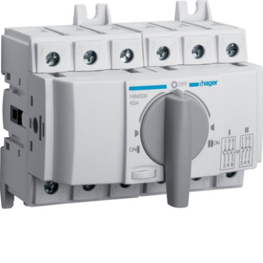 Modular change-over switch 3x63A HIM306 Hager