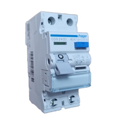 RCCB 1P+N 40A 30mA 6kA QC A Class CDS240D Hager