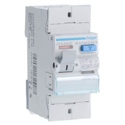 RCCB 2P 40A 300mA 6kA A Class CPA240E SEL Hager