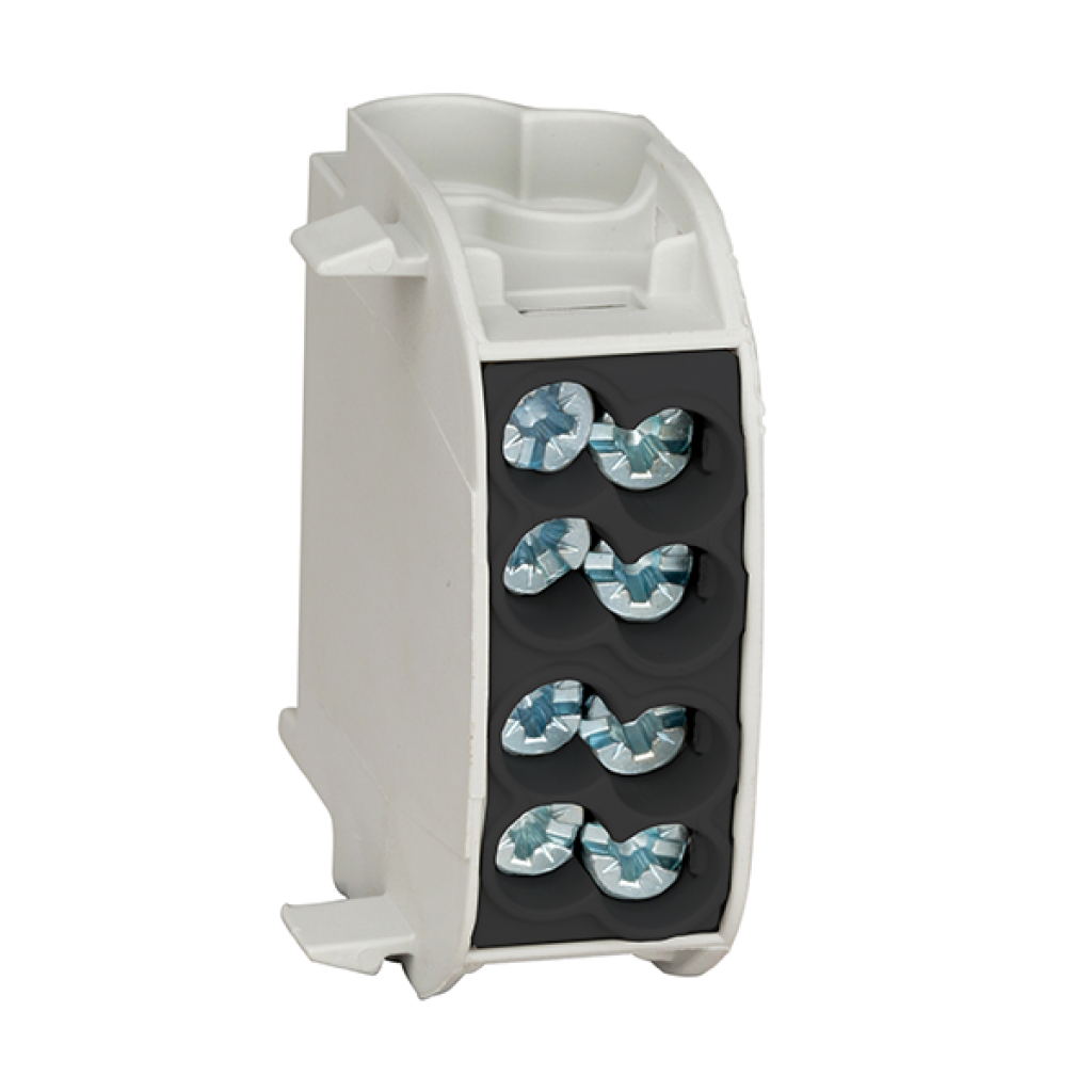 AL/CU-Main branch terminal, 25mm², 1-pole insulated black IKA26150