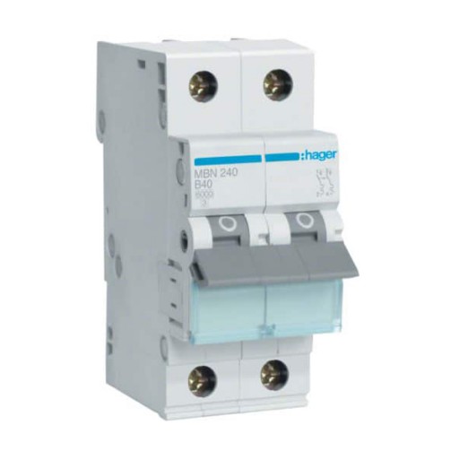 Hager MBN240 LS-Schalter 2 polig 6kA B-40A 2M