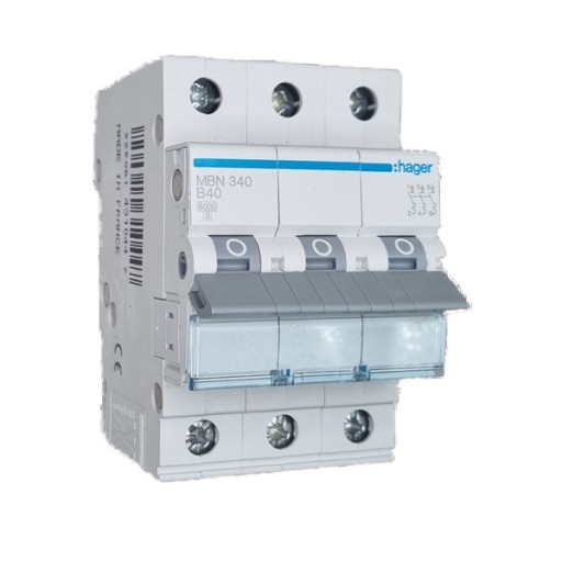 Hager MBN340 LS-Schalter 3 polig 6kA B-40A 3M