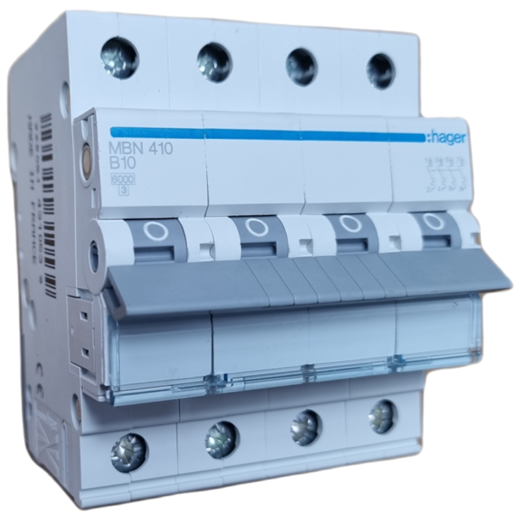Hager MBN410 LS-Schalter 4 polig 6kA B-10A 4M 