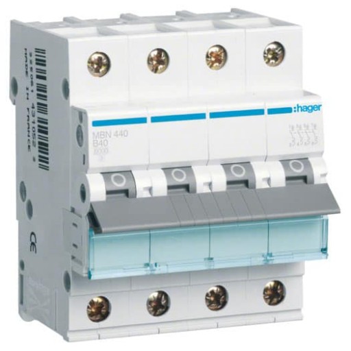 Hager MBN440 LS-Schalter 4 polig 6kA B-40A 4M