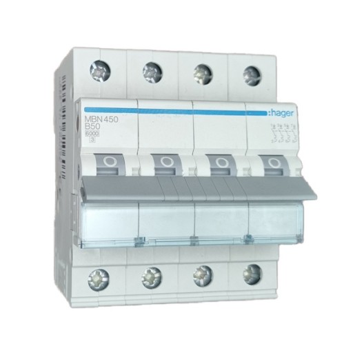 Hager MBN450 LS-Schalter 4 polig 6kA B-50A 4M