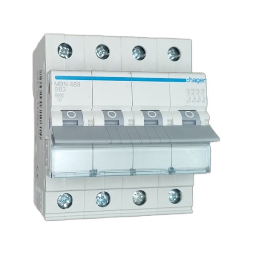 Hager MBN463 LS-Schalter 4 polig 6kA B-63A 4M