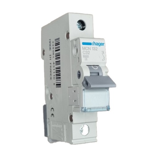 MCB 1P 6kA C-32A 1M MCN132 Hager