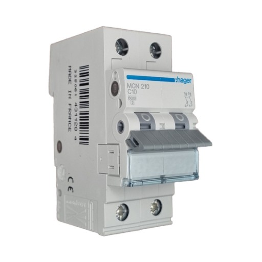 Hager MCN210 LS-Schalter 2 polig 6kA C-10 2M 