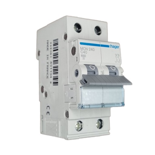 MCB 2P 6kA C-40 2M MCN240A Hager