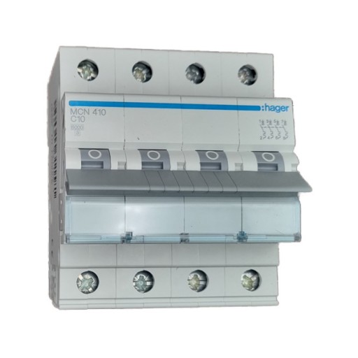 Hager MCN410 LS-Schalter 4 polig 6kA C-10A 4M 
