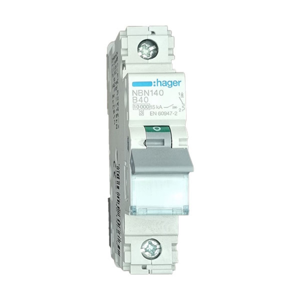 MCB 1P 10kA B-40A 1M NBN140 Hager
