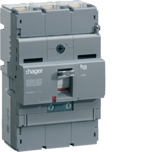 Moulded Case Circuit Breaker X250 3P 40kA 250A HNB250H Hager